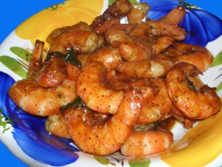 How to cook poached shrimp dish