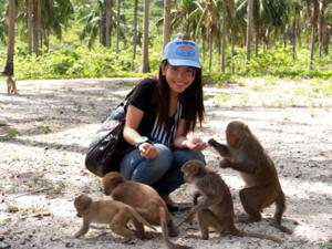 monkey - nha phu marsh eco-tourism site in khanh hoa province