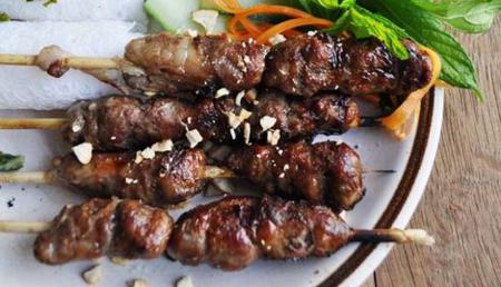 How to cook Grilled beef rolled with fat
