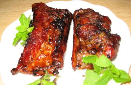 roasted pork ribs