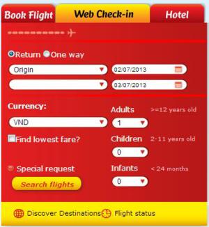 booking Vietjetair ticket