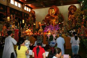 Vu Lan festival in pagoda