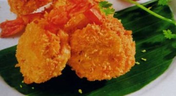 How to cook fry prawn with crumb bread?