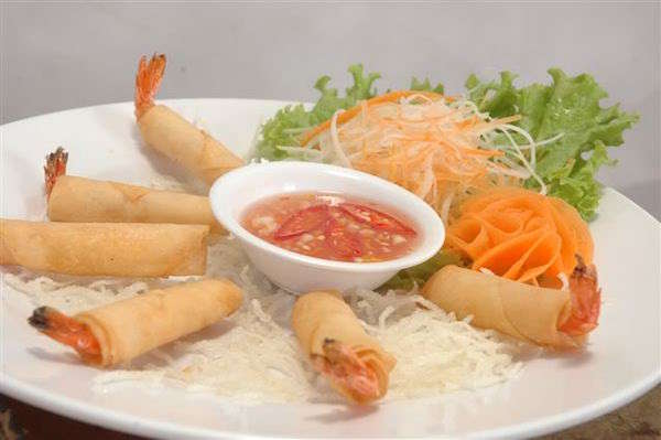  shrimp spring rolls